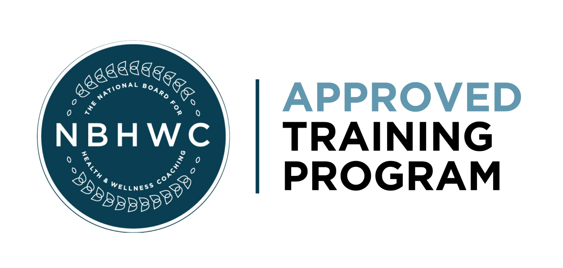 Seal for an "Approved Training Program" for the  National Board for Health and Wellness Coaching (NBHWC)