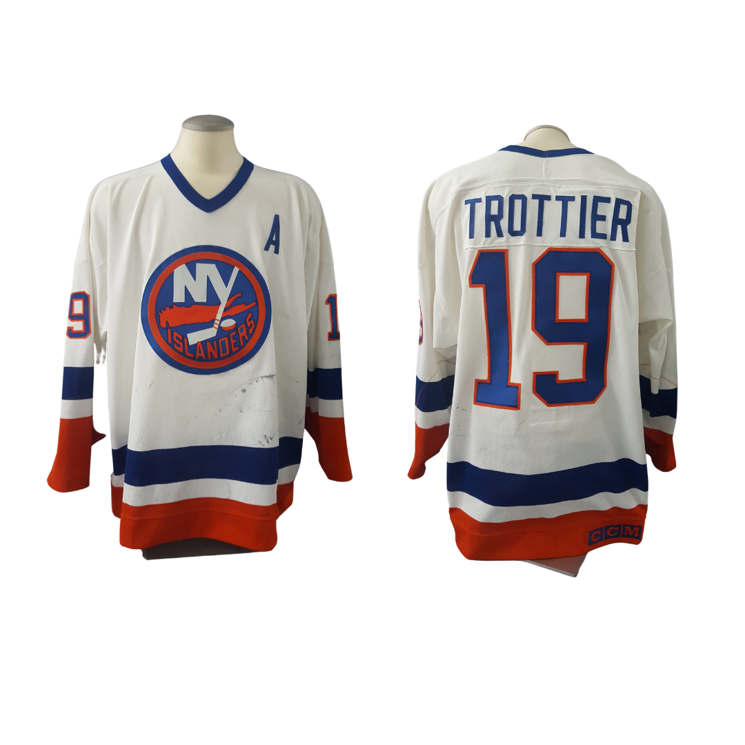 Bryan Trottier Signed New York Islanders Captain Jersey Inscribed