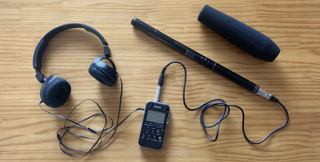 equipamentos de gravação de áudio 