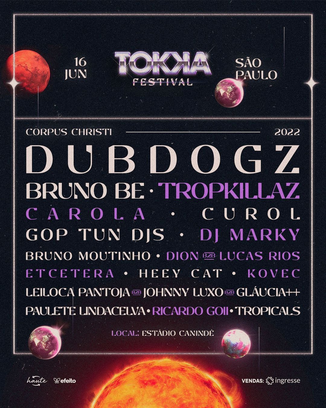 Line-up Tokka festival