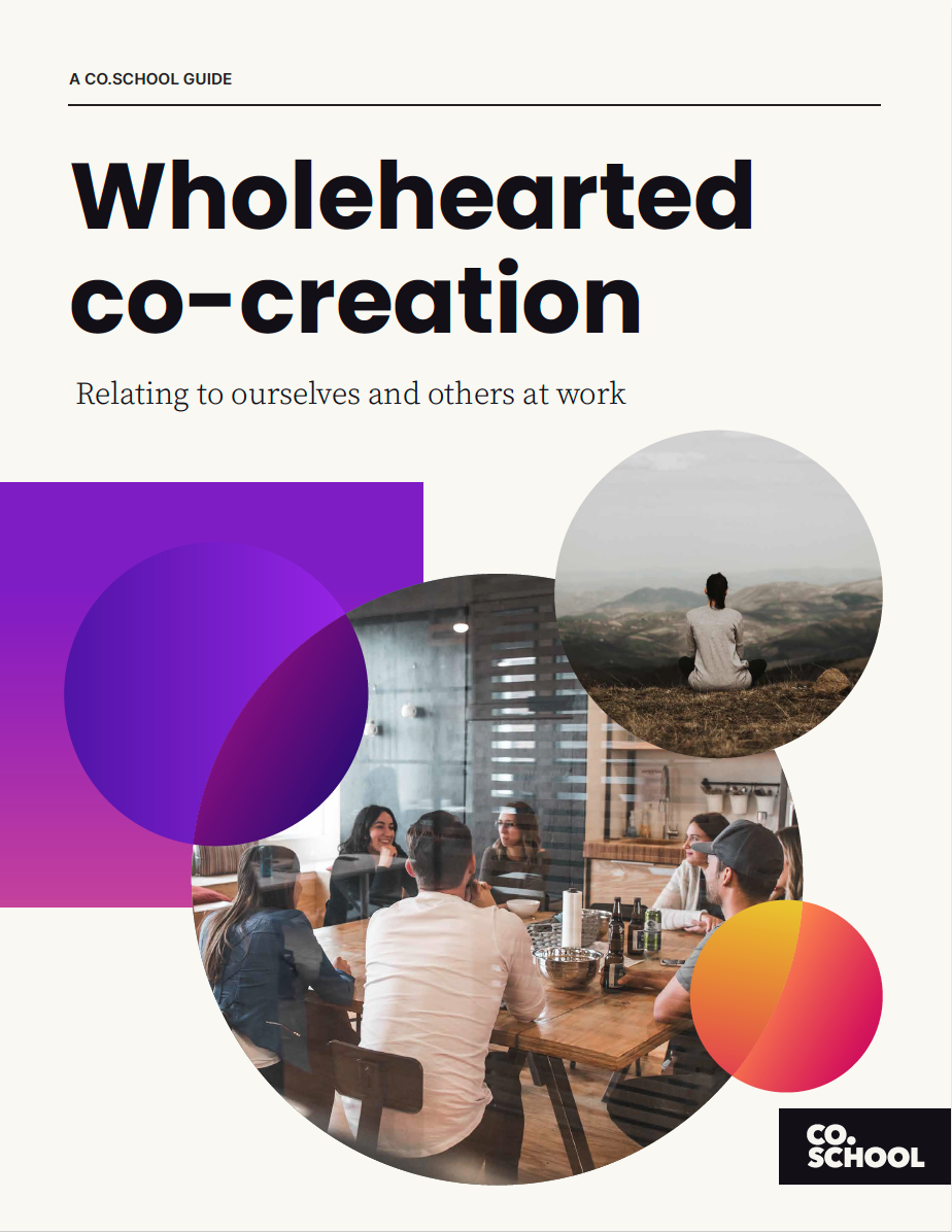 Cover image of the Wholehearted co-creatio guide