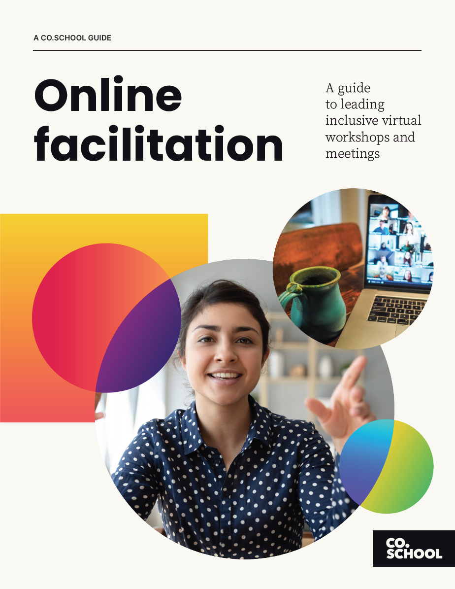 Cover image of the Online facilitation guidebook