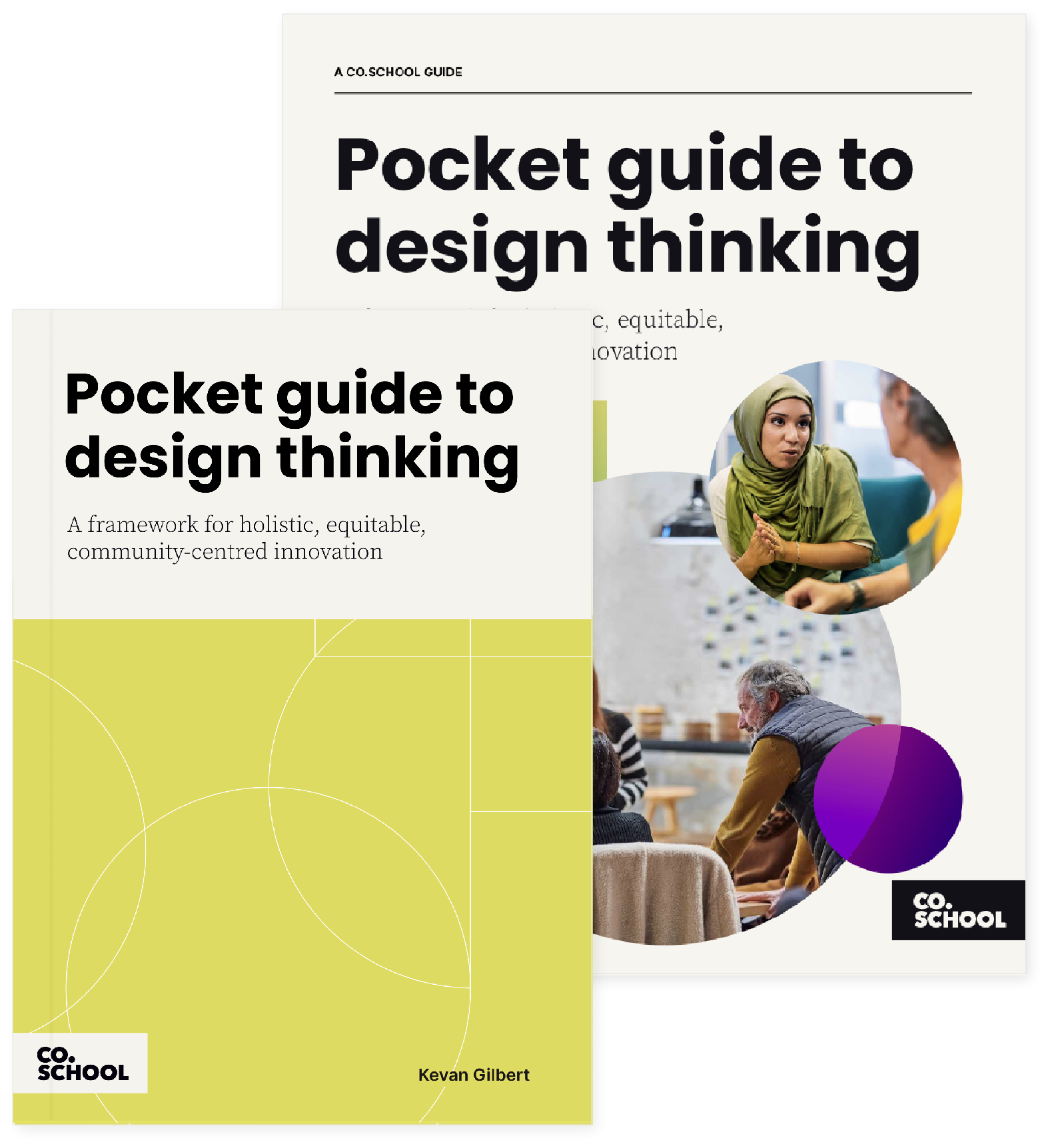Cover image of the Pocket guide to design thinking guide and book