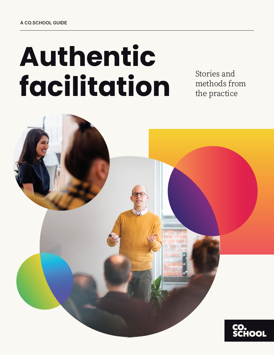 Cover image of the Becoming a facilitator guidebook