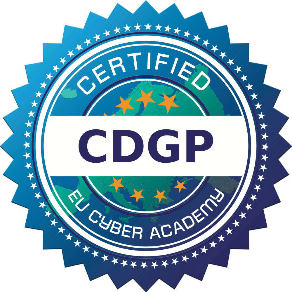CDGP — Certified Digital Governance Professional seal, EU Cyber Academy