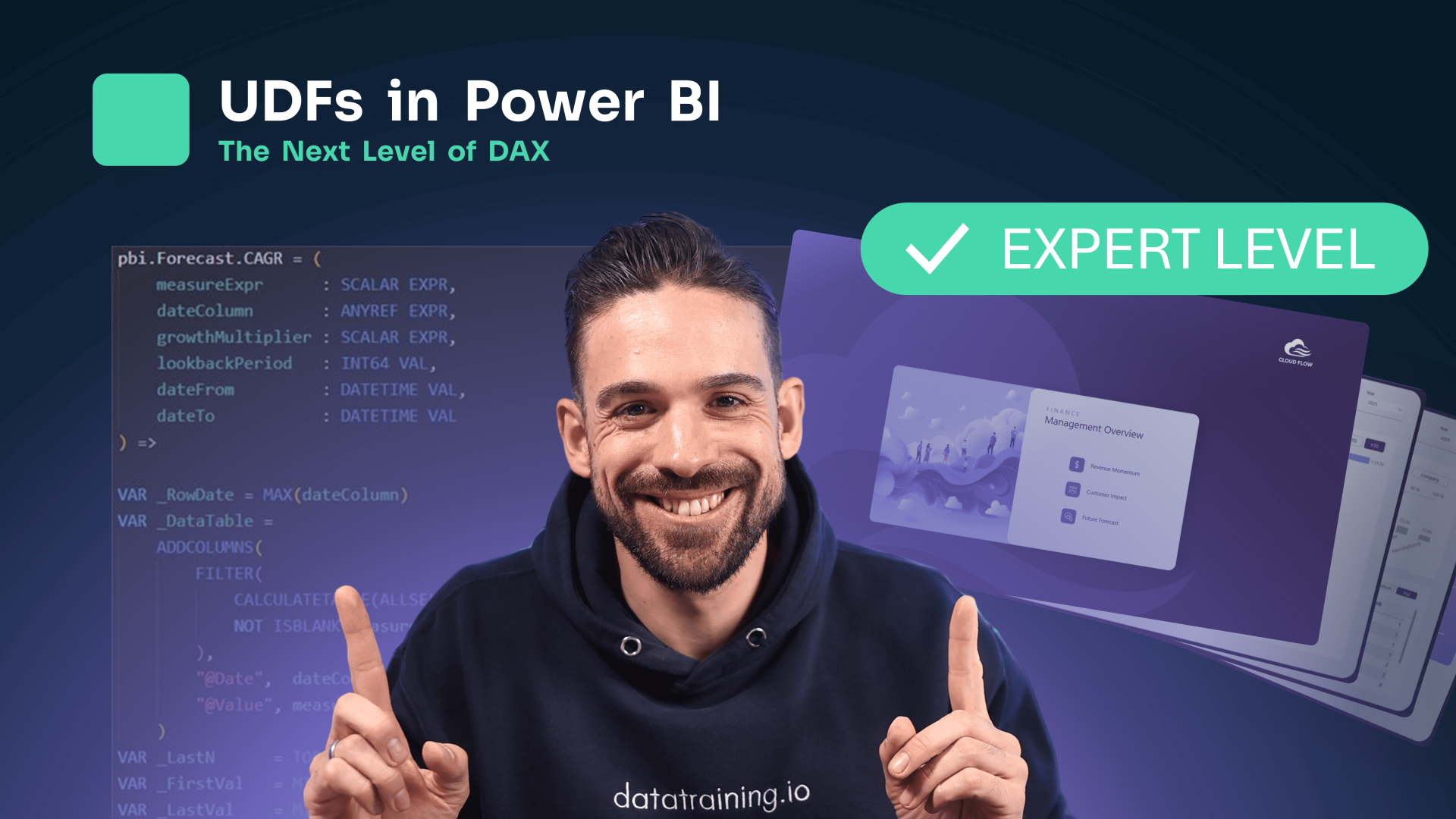 Bas Dohmen presenting "UDFs in Power BI: The Next Level of DAX"