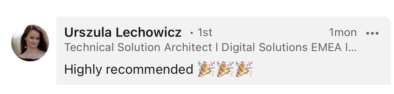 Testimonial Urszula Lechowicz