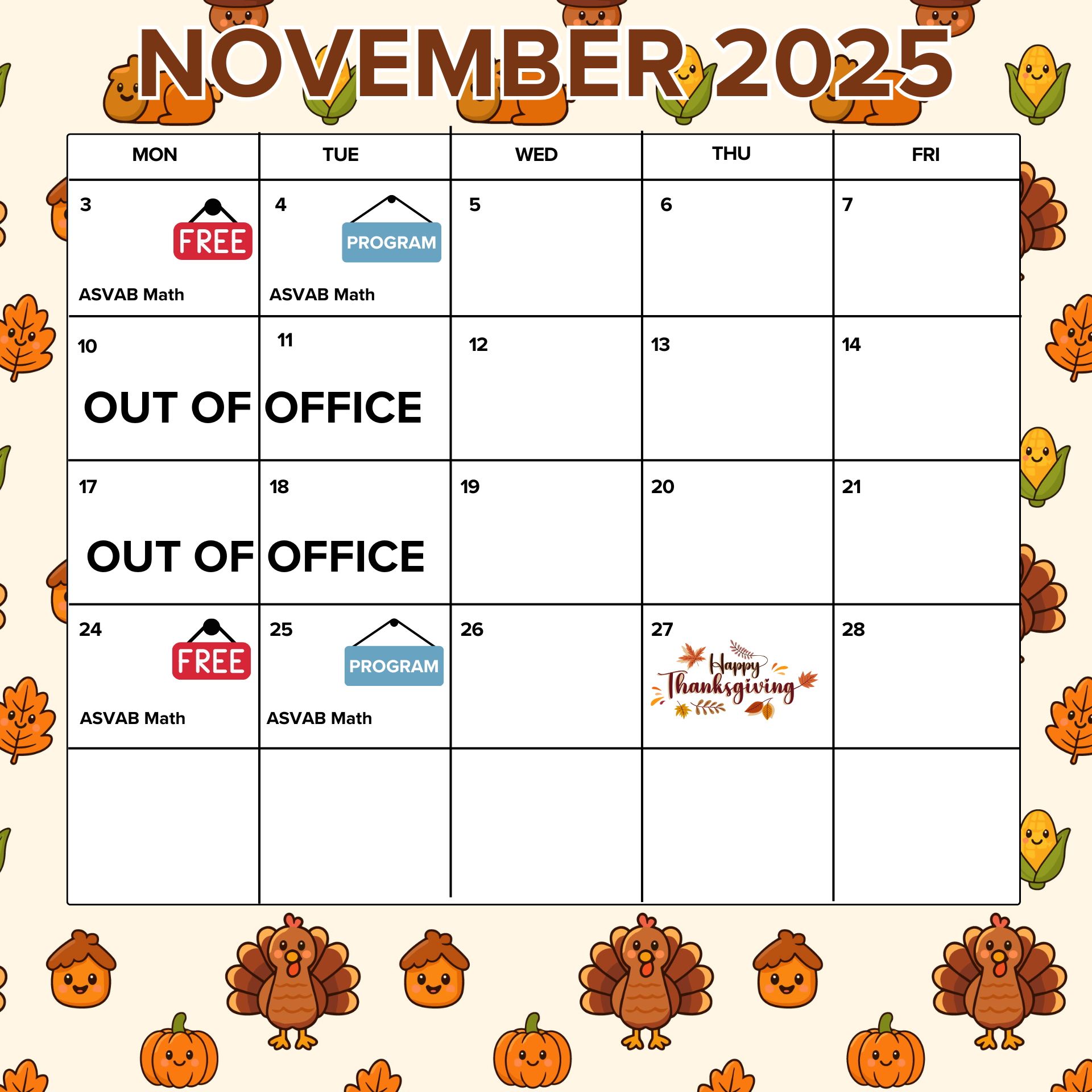 April 2025 ASVAB Classes