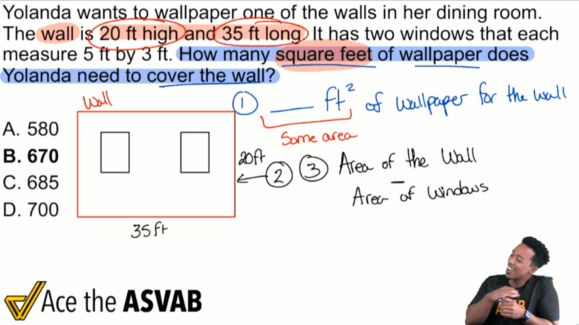 ASVAB math practice with video solutions and how to help