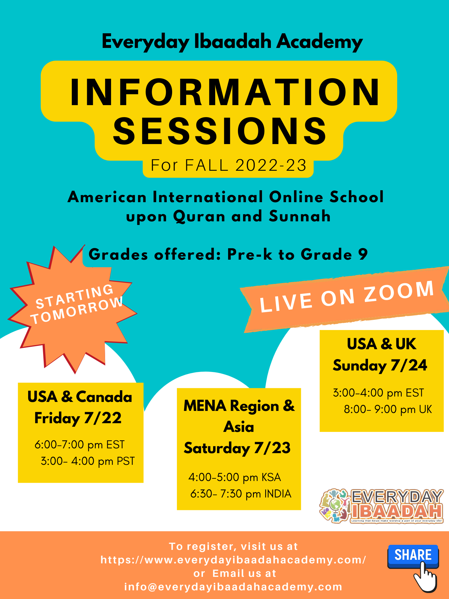 Information Sessions Fall 2022