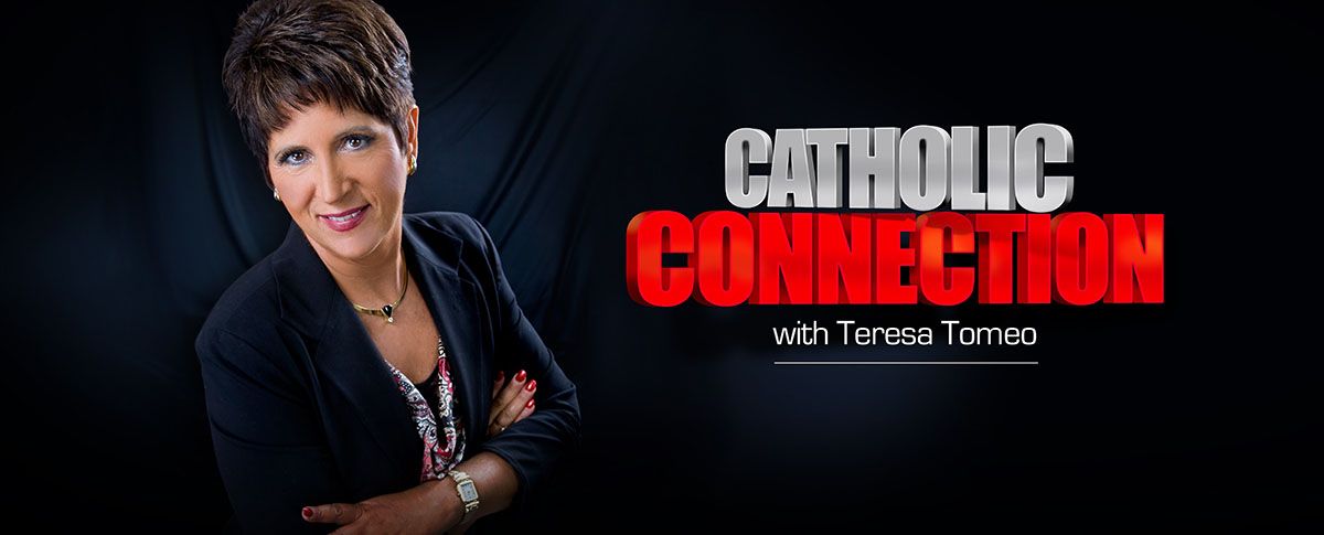 Banner image of Teresa Tomeo picture and the Catholic Connection logo