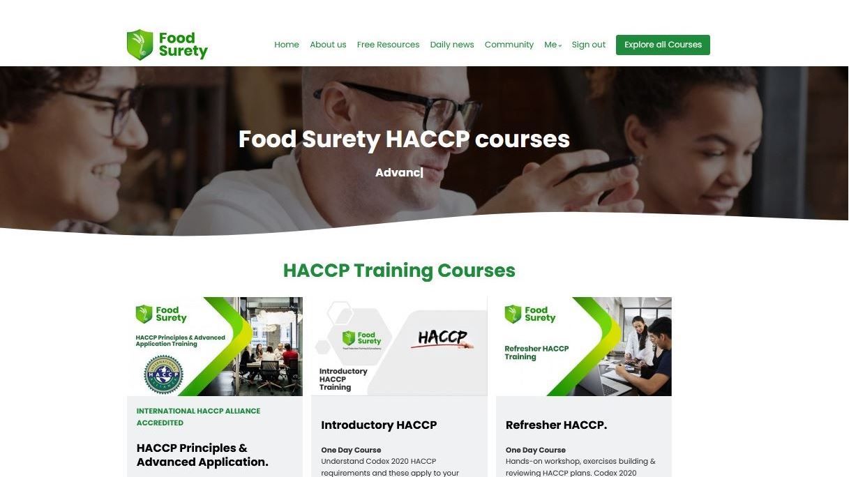 HACCP Training Courses - HACCP Certification - Food Surety - NZ