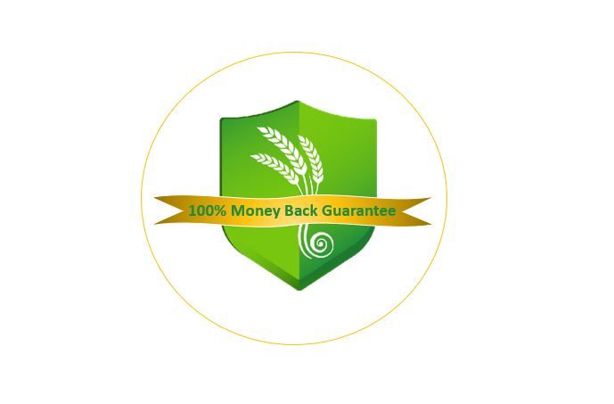The Food Surety Guarantee- logo with money back promise
