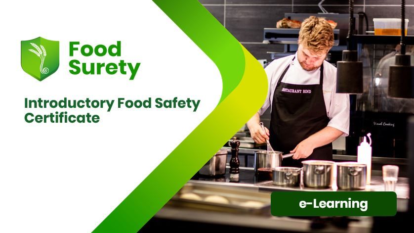 Food Surety food handler certificate training course card