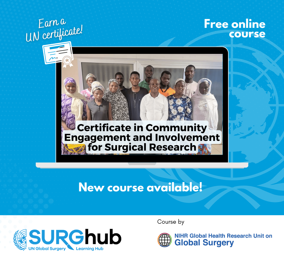 Certificate in Community Engagement and Involvement for Surgical Research