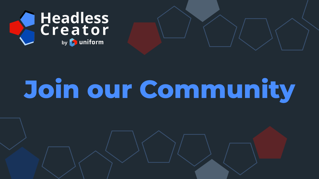 Join our Community