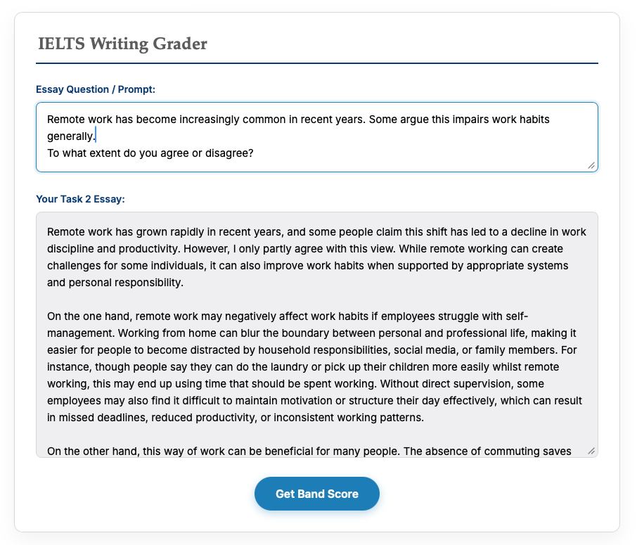 ielts essay grader