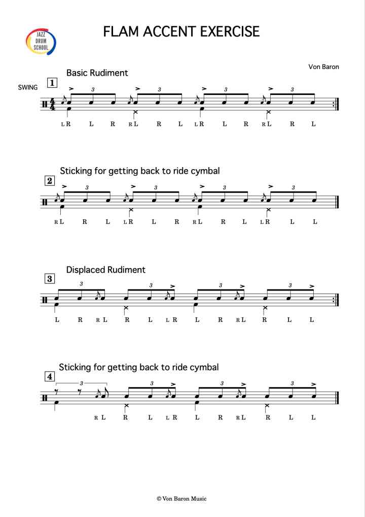 Free Jazz Drum Sheet Music PDF Lesson Downloads