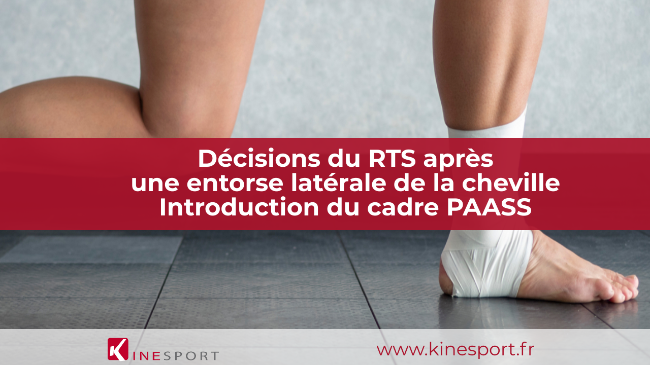 D cisions de retour au sport apr s une entorse lat rale de la