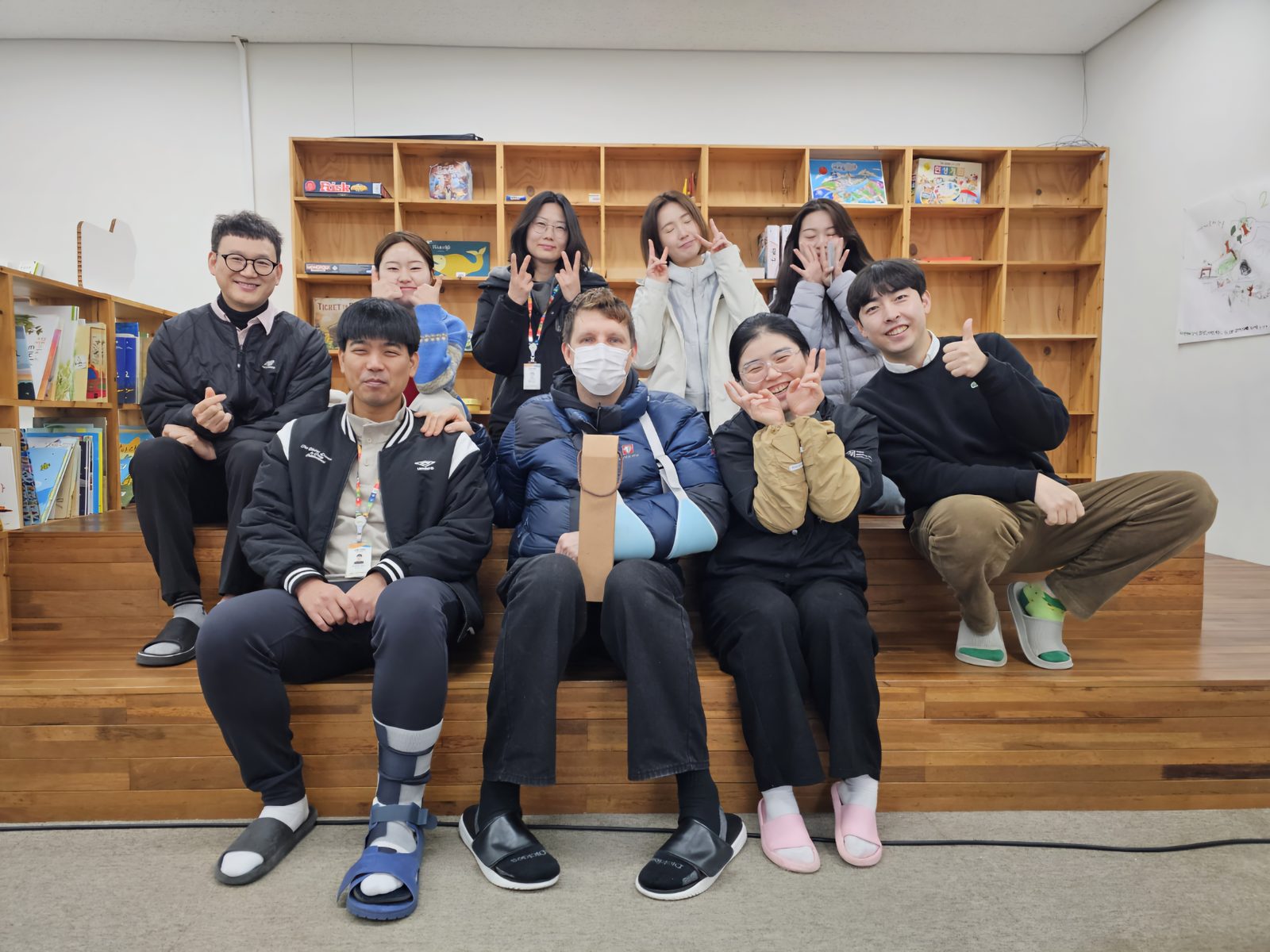 Adult English class with Mr. Jay