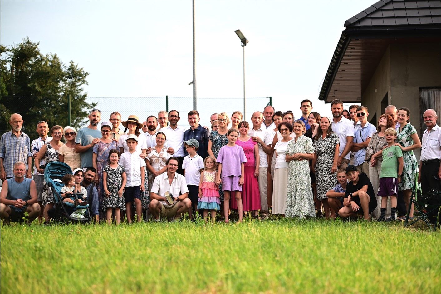 "Group photo of attendees at the 2026 Poland and Germany Bible camp meetings"