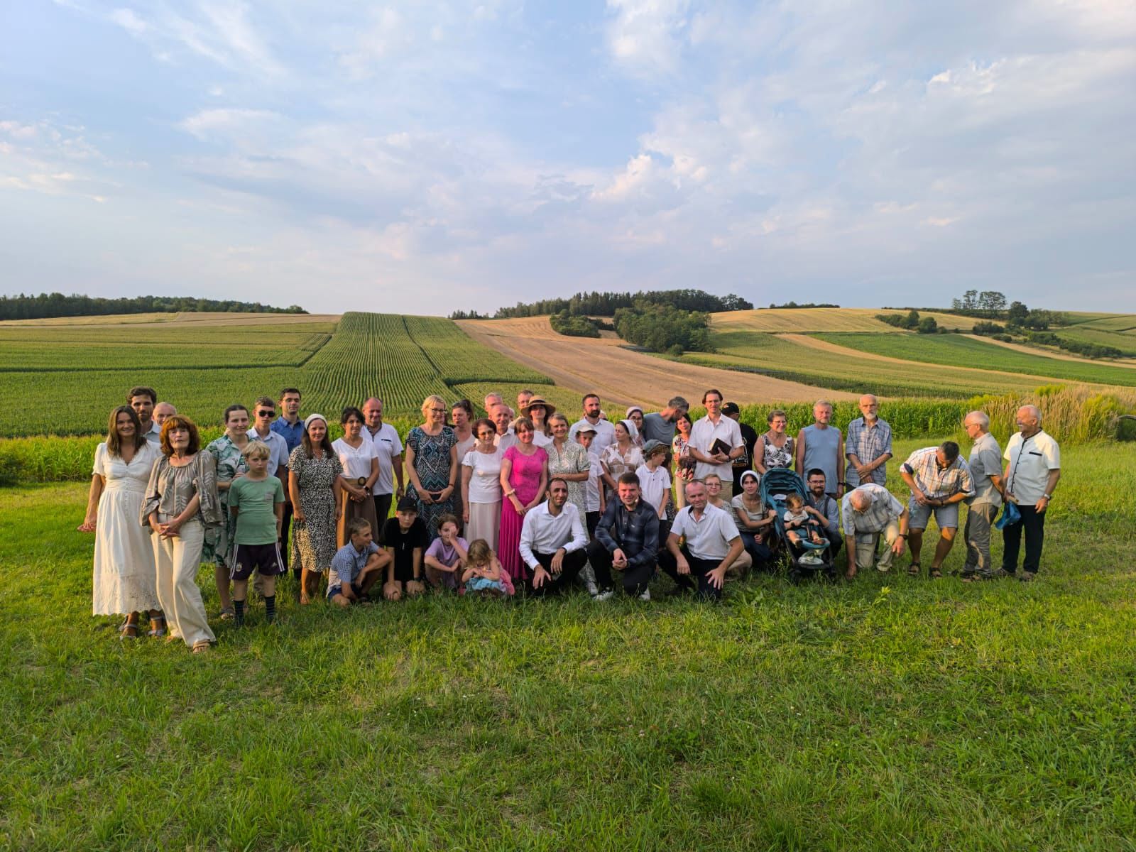 "Group photo of attendees at the 2026 Poland and Germany Bible camp meetings"
