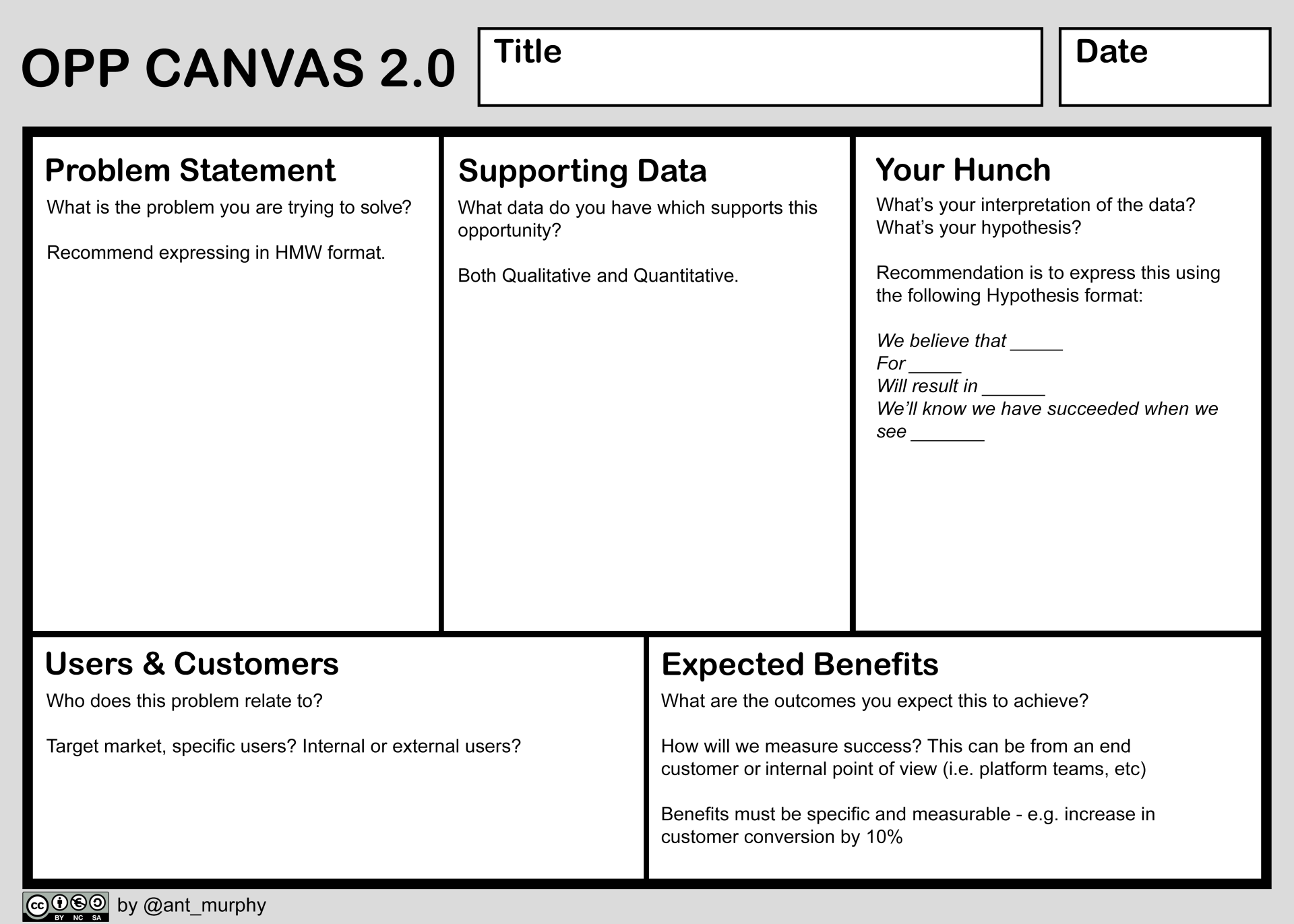 Product Problem Definition Brief Template at Clover