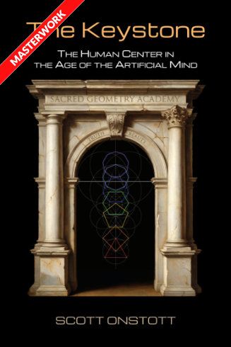 cover of sacred geometry book featuring an impossible triangle