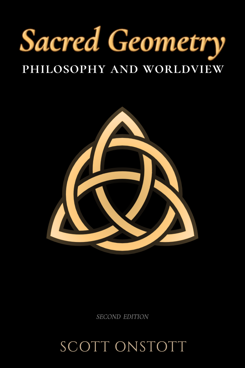 cover of sacred geometry book featuring an impossible triangle