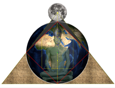 icon showing golden equilateral triangle with eye inside with letter G inside the eye