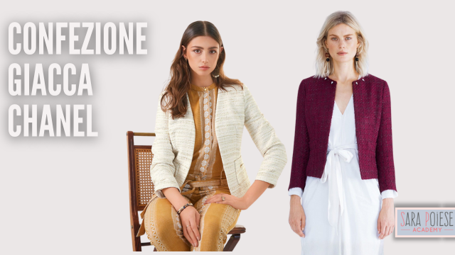 Corso confezione giacca  3 foderata - corso online - sara poiese academy