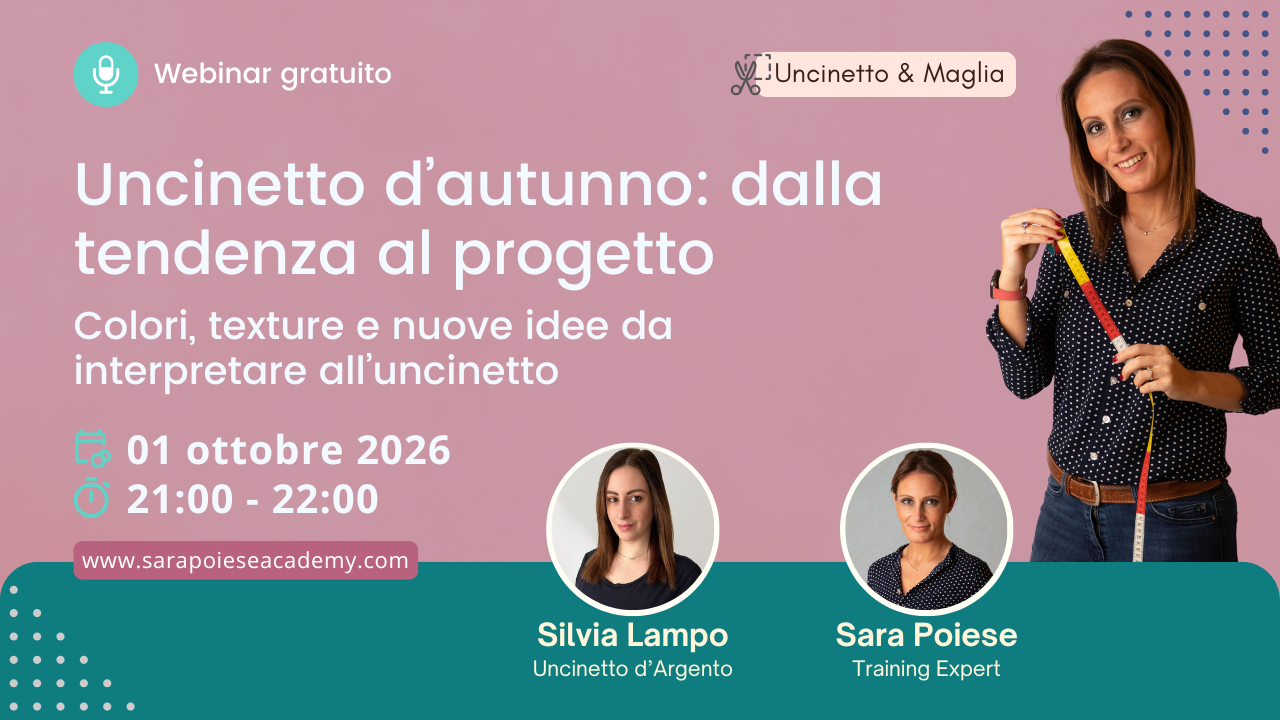Sara Poiese webinar - Cucilandia bologna - sara poiese academy