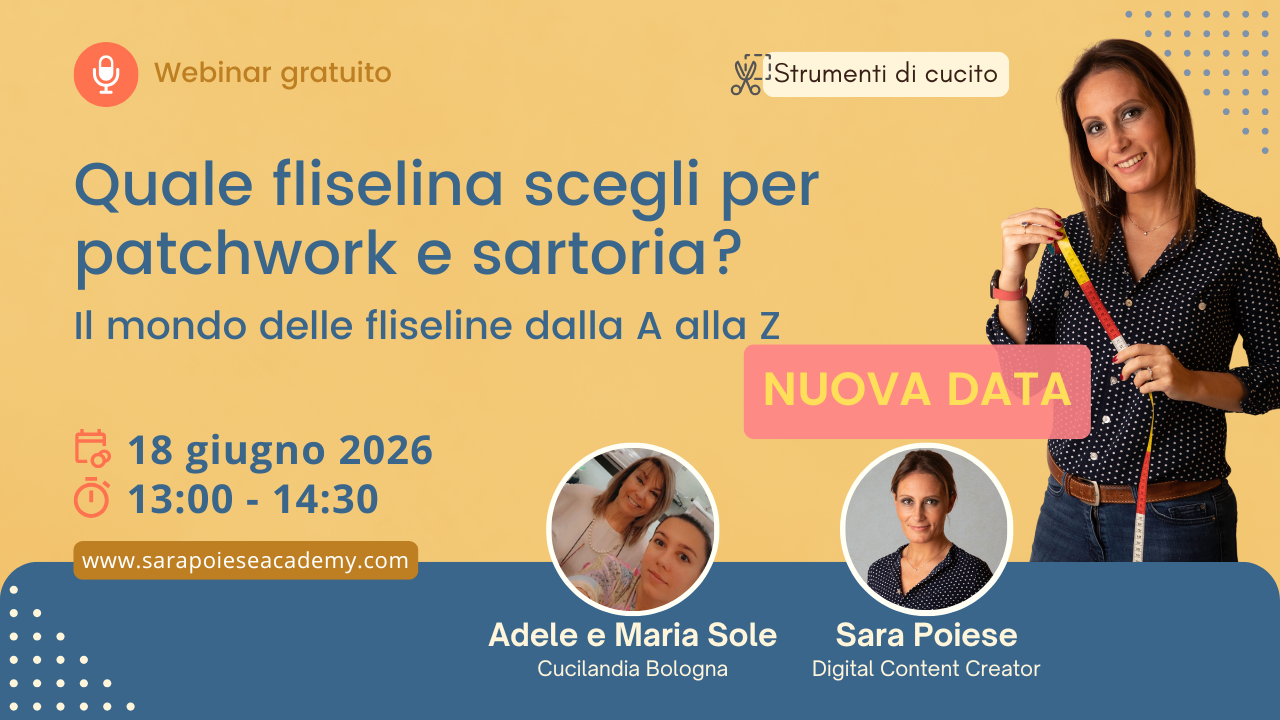 Sara Poiese webinar - uncinetto d'argento - sara poiese academy