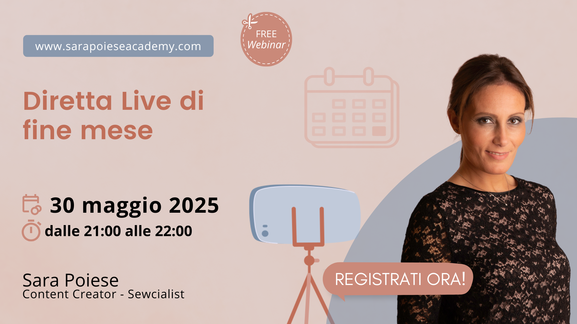 sara poiese webinar - diretta live mensile - diretta live fine mese sara poiese