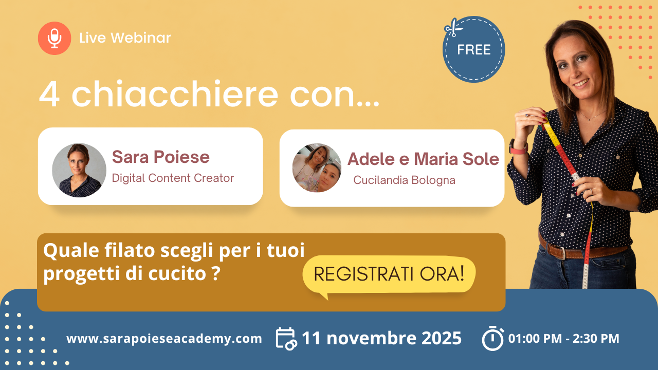 Sara Poiese webinar - tagliodoro - sara poiese academy