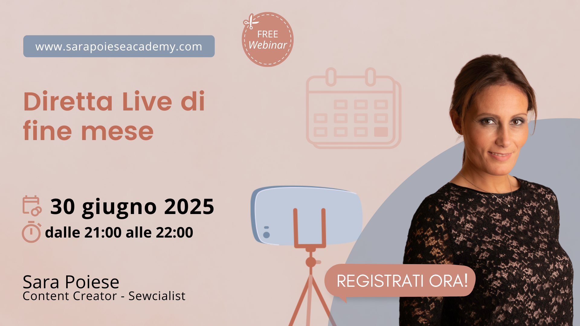 sara poiese webinar - diretta live mensile - diretta live fine mese sara poiese