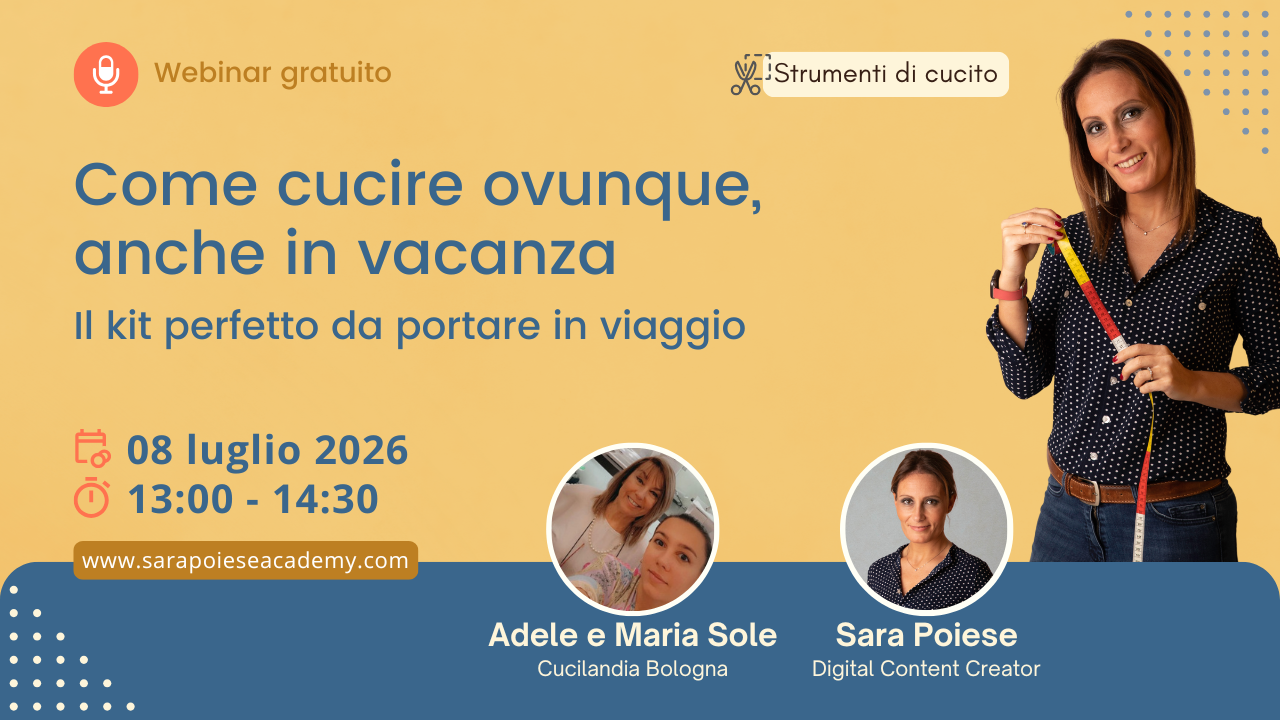 Sara Poiese webinar - uncinetto d'argento - sara poiese academy