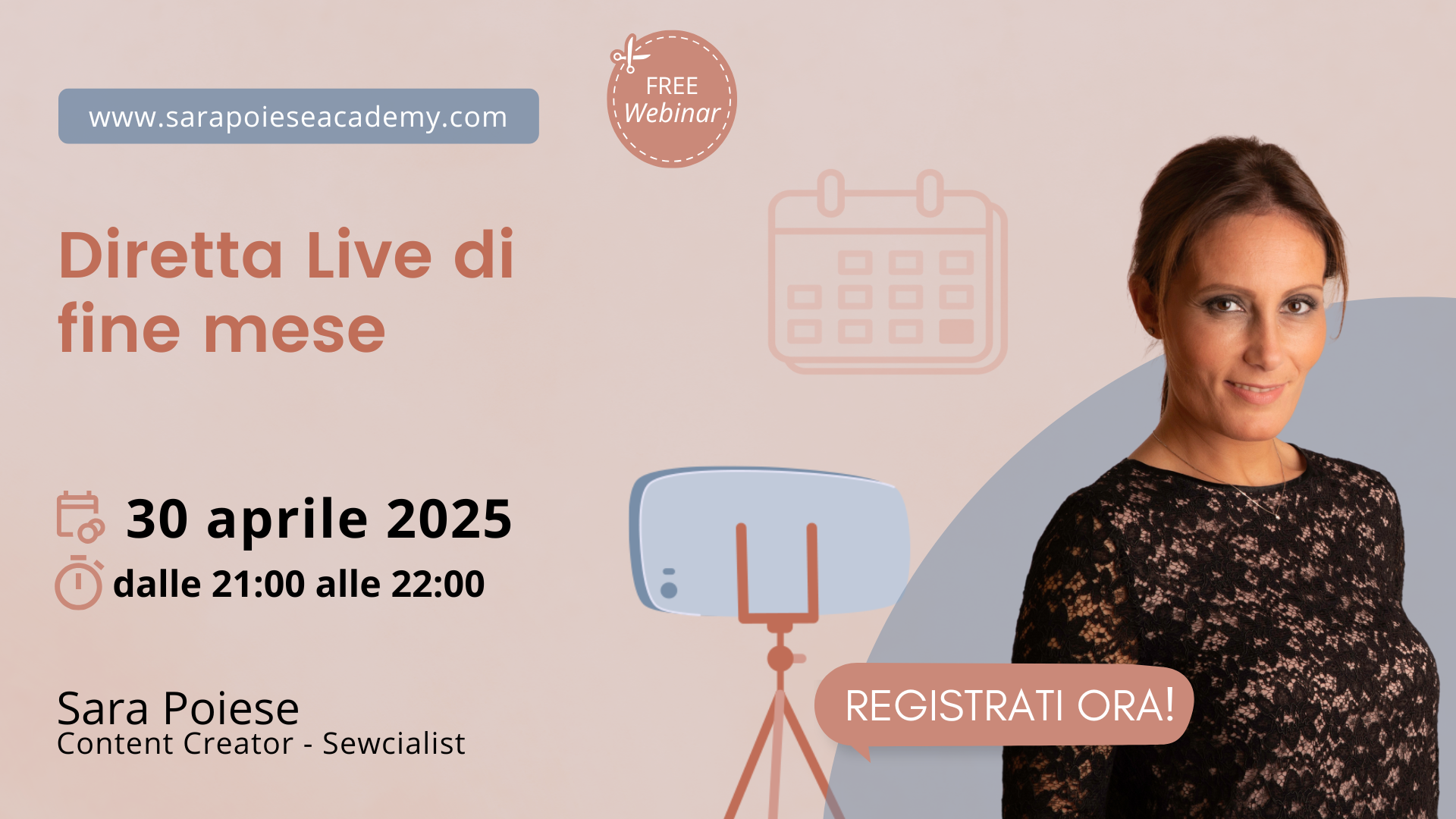 sara poiese webinar - diretta live mensile - diretta live fine mese sara poiese