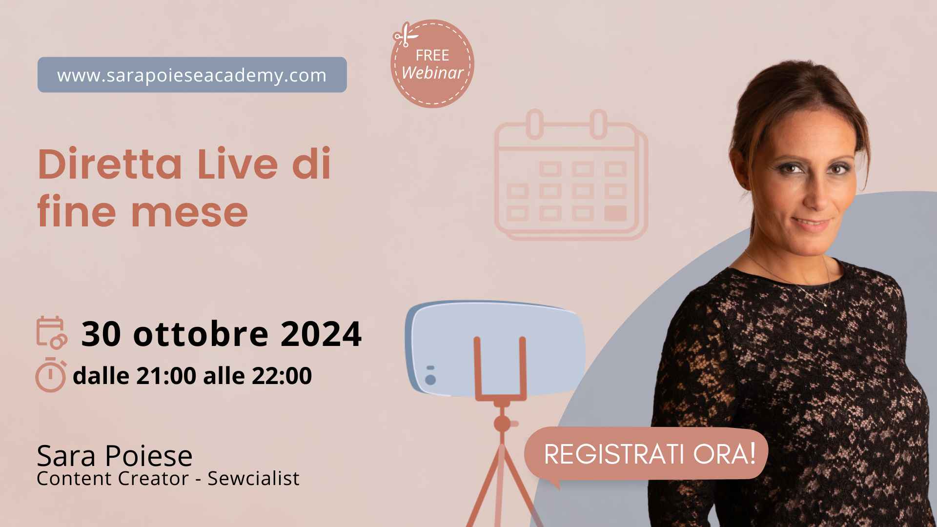 sara poiese webinar - diretta live mensile - diretta live fine mese sara poiese