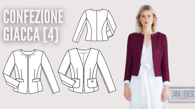 Corso confezione giacca  3 foderata - corso online - sara poiese academy