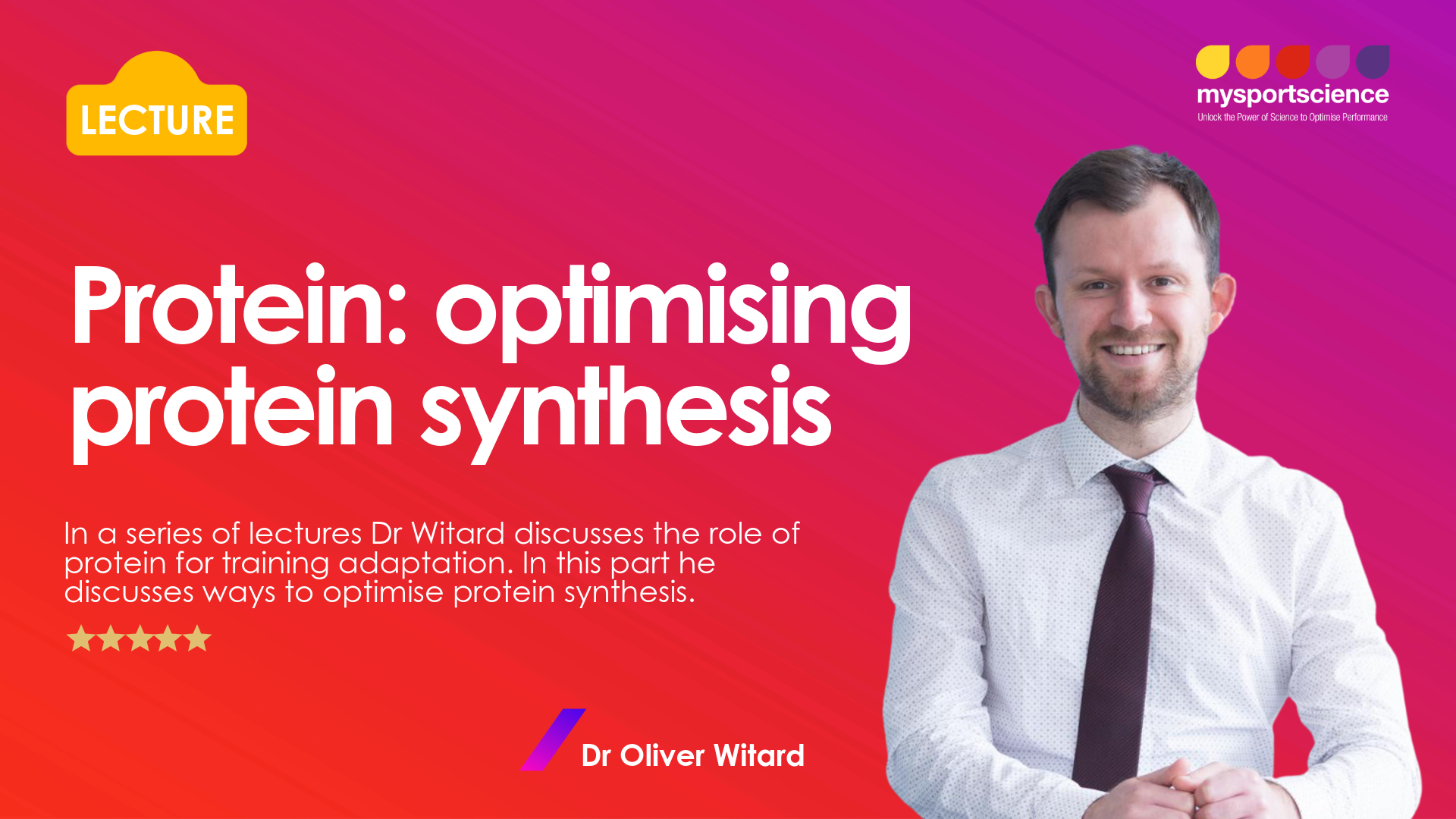 View of Protein: Optimising protein synthesis