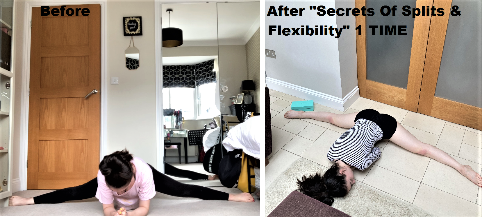 flexibility progress in middle splits