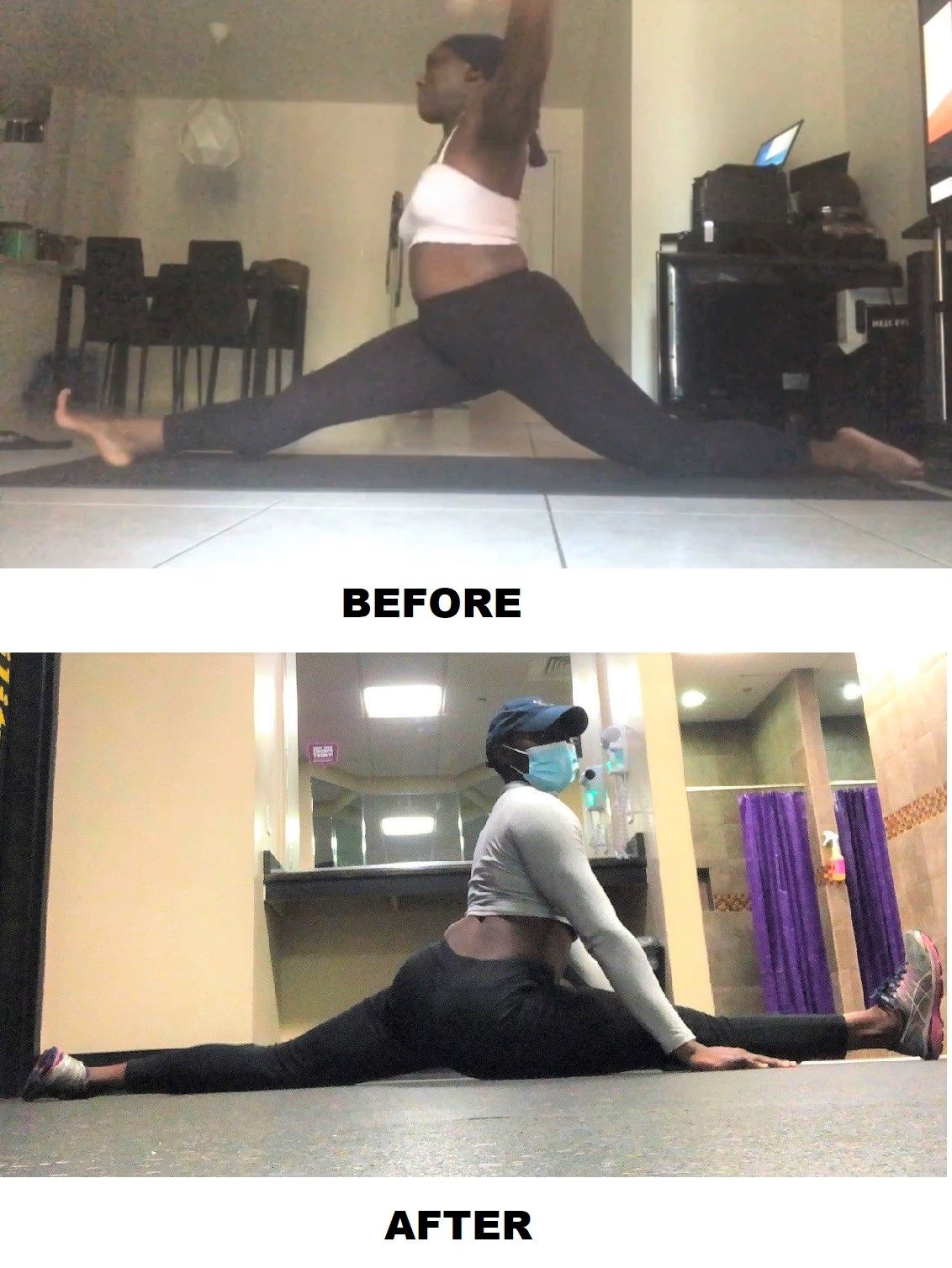 Splits & Increased flexibility results testimonial training with "Beginner Flexibility Bundle Series"  