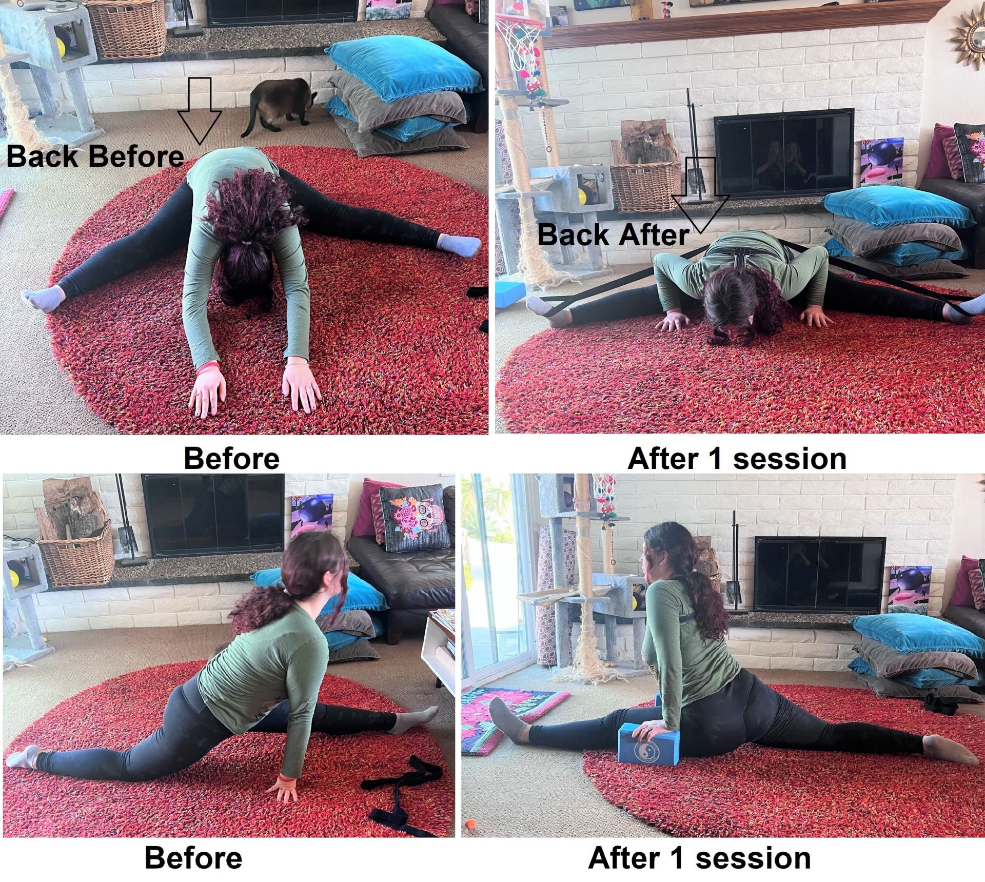 Before and after results girl can now do splits & straddle stretch