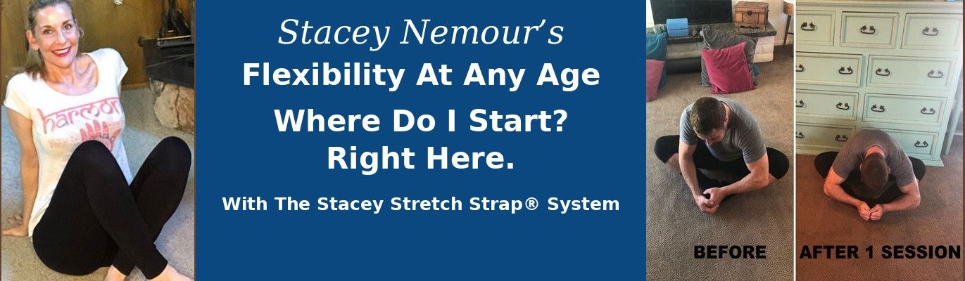 "Flexibility at Any Age" online flexibility stretch course for beginners. 