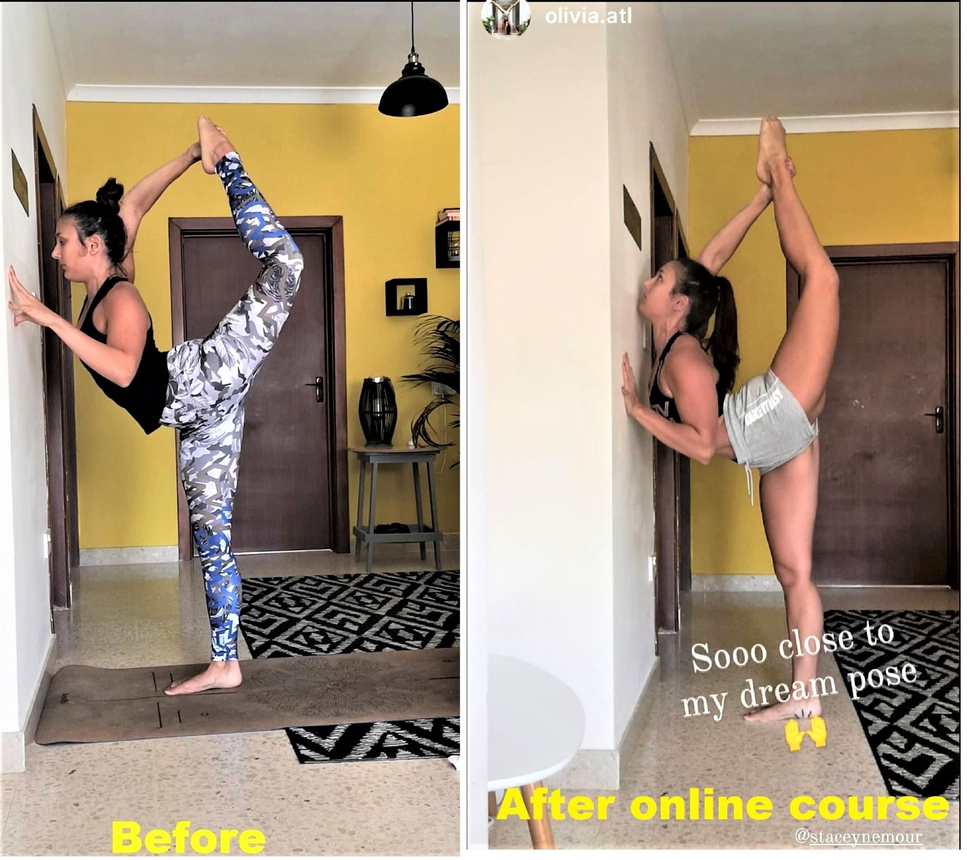 Flexibility, mobility training testimonial photo  results
