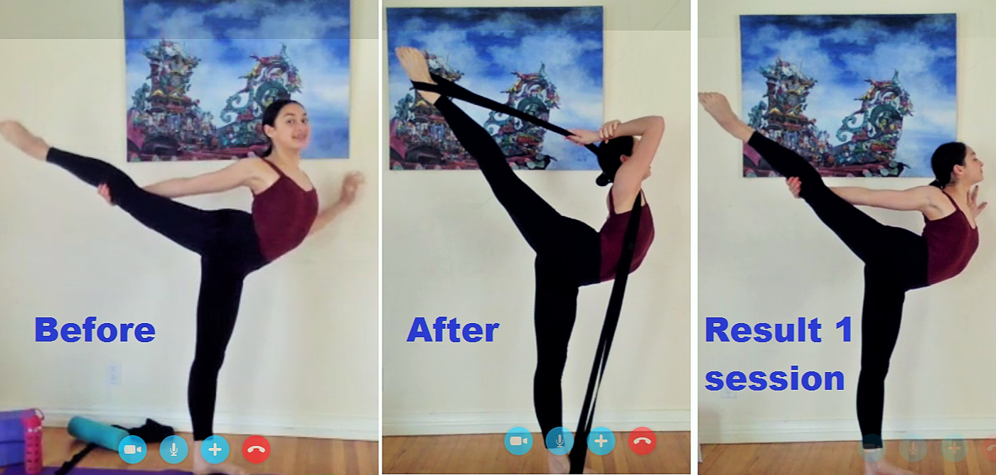 Ballet dancer Malena Ani flexibility is transformed arabesque is much higher 
