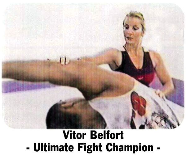 Stacey flexibility coaching stretching UFC Champion Vitor Belfort