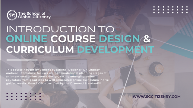 Introduction To Online Course Design Curriculum Development