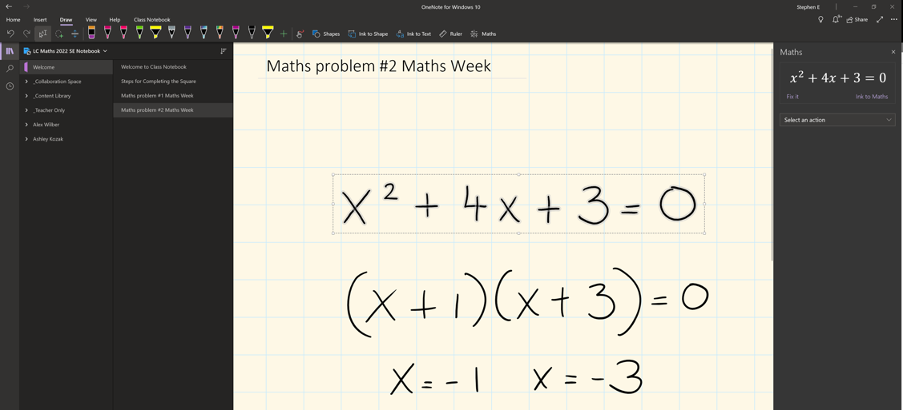 an online maths problem